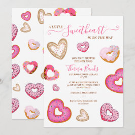 Convites Donuts de valentine da queridinha