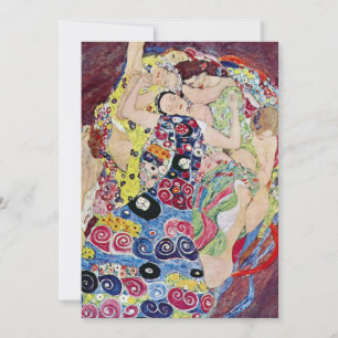 Convites Donzela (Virgem), Klimt, Banho de Noiva Art Nouvea