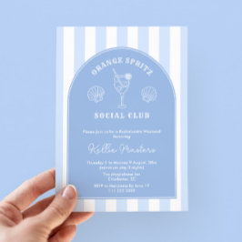 Convites Doodle Italiana Orange Spritz Festa de solteira