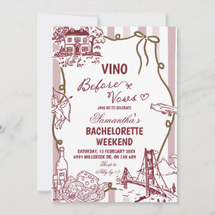 Convites Doodle Manuscrito Vino Antes dos Votos Despedida d
