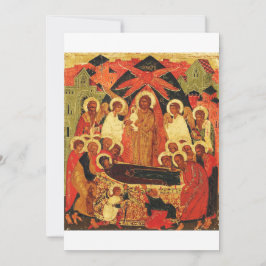 Convites Dormição da Mãe de Deus ícone ortodoxo