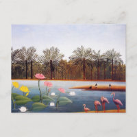 Convites dos flamingos de Henri Rousseau