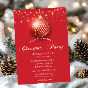 Convites Dourada Bola, Festa de Natal da Companhia das Luze