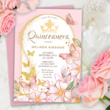 Dourada Brilhante de Rosas Rosa Esbranquiçadas | P