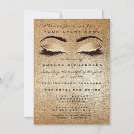 Convites Dourada Escamuflagem Olhos de Maquiagem Brilhante 