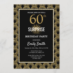 Convites Dourada falha no Black Surprise 60º aniversário