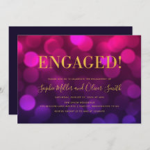 Dourada Festa de noivado máx. magenta vibrante