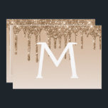 Convites Dourada Glitter Quinceanera Salve a Data<br><div class="desc">Dourado Sparkle e Coletor de Glitter Quinceanera Celebration Nome Monograma e Salvar Inicialmente o Convite de aniversário de Data. Este convite é perfeito para o Dourado Sparkle Glitter Quinceanera Party,  que está a tentar celebrar no Dourado.</div>