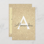 Convites Dourada Glitter Sweet 16 Salvar a Data<br><div class="desc">Dourado brilho brilhante Doce Dezesseis Monogramas e Salva Inicialmente o Convite de aniversário de Datas. Este convite é perfeito para a Festa de aniversário Sparkle Glitter Sweet 16,  que procura celebrar no estilo.</div>