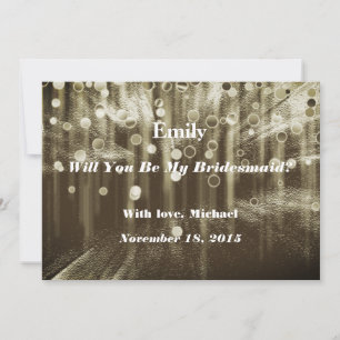 Convites Dourada Glitter, você será minha madrinha?