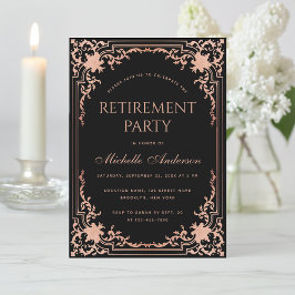 Convites Dourada Rosa Rosa Negra, do Partido da Reforma Ele