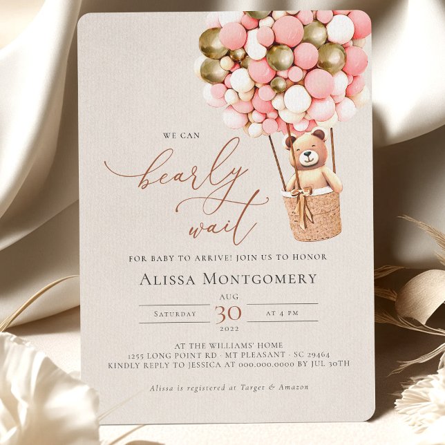 Convites Dourada Rosa, Urso-do-Urso-do-Urso, Rapariga, Espe (Criador carregado)