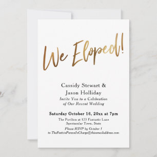 Convites Dourado, Bokeh Black Back Reception