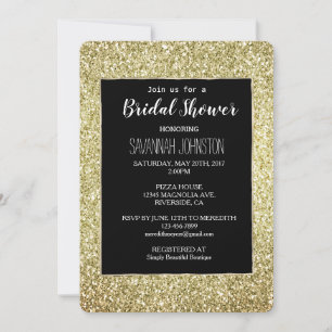 Convites Dourado brilho