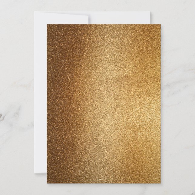 Convites Dourado brilho (Frente)