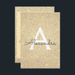 Convites Dourado brilho brilhante Doce Dezesseis Aniversári<br><div class="desc">Luxo Dourado Sparkle Glitter Doce Dezesseis Monogramas Nome e Convite de aniversário Inicial. Este convite é perfeito para a Festa de aniversário Luxúria Dourada Sparkle Glitter Sweet 16,  que procura celebrar no Dourado.</div>