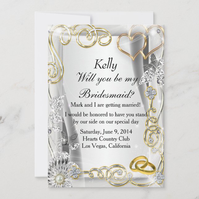 Convites Dourado Cabeças E Cartaz De Porta-Malas (Frente)