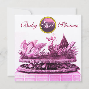 CONVITES DOURADO CARÁTER DOS SUANS/CUPCAKES, CHÁ DE FRALDAS