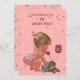 Convites Dourado Confetti Vintage Baby no Chá de fraldas de (Frente/Verso)