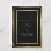 Dourado Dia Elegante e Casamento Preto de Ambos os