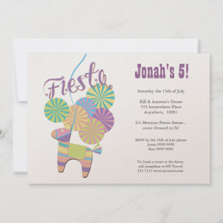 Convites DOURADO Donkey Fiesta Pinata Birthday