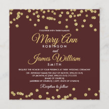 Dourado Faux Glitter Confetti Casamento Elegante M