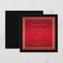 Convites Dourado Frames, Partido Memorial Vermelho e Negro