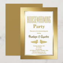 Dourado Glitter Housearming Party