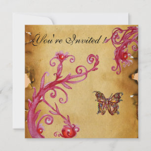 Convites DOURADO Partido Nupcial Elegante PARCHMENT