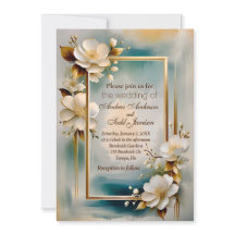 Dourado quadro de fundo branco flores brancas casa