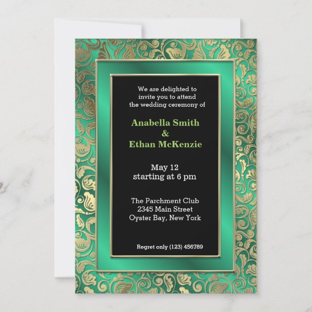 Convites Dourados turnos * escolha a cor de fundo (Frente)