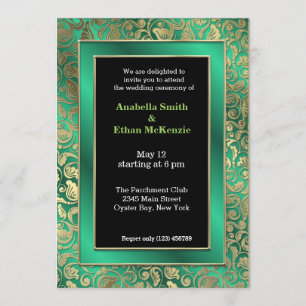 Convites Dourados turnos * escolha a cor de fundo