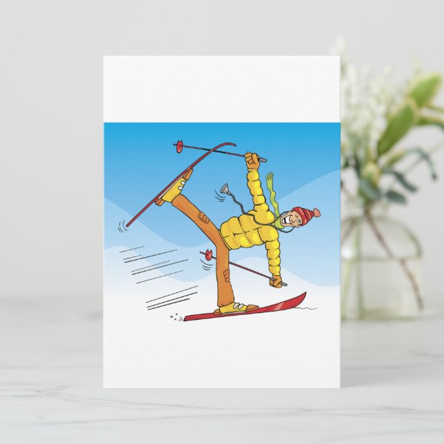 Convites Doutor Em Skis (Em pé/Frente)