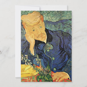 Convites Doutor Gachet por Vincent van Gogh Aposentadoria