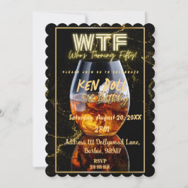 Convites Download da Festa de Aniversário de 50 Anos WTF Fi