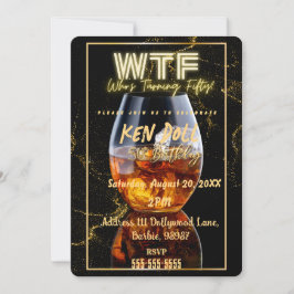 Convites Download da Festa de Aniversário de 50 Anos WTF Fi