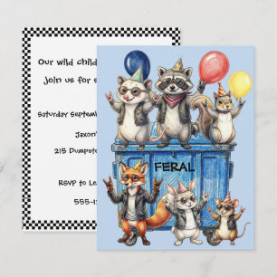 Convites Download Digital de Aniversário Feral For Life