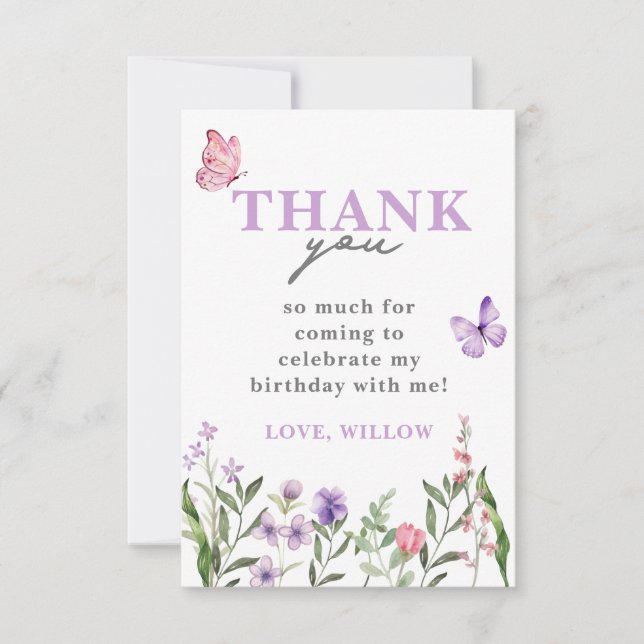 Convites Download Digital Pequenas Flores Selvagens Favorit (Frente)