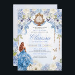 Convites Doze Anos Festa de Aniversário Cinderela Azul Roya<br><div class="desc">*~*~*~* Um sonho de conto de fadas se tornando realidade. Seu dia especial merece um convite com um design muito especial. Eu coloquei muito tempo e cuidado no design deste convite e estou APAIXONADA por ele. Espero que você também esteja! Este convite da Cinderela apresenta muitos toques de luxo perfeitos...</div>