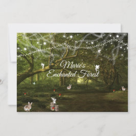 Convites Doze Anos, Floresta Encantada, Fadas, Personalizad
