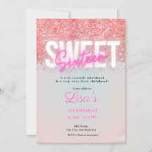 doze anos rosa brilhante aniversário
