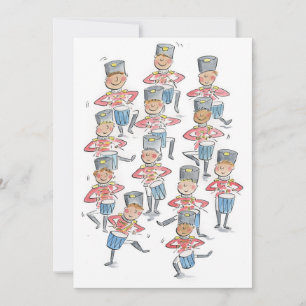 Convites Doze bateristas tamborilando