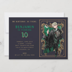 Convites Draco Malfoy Slytherin Aniversário
