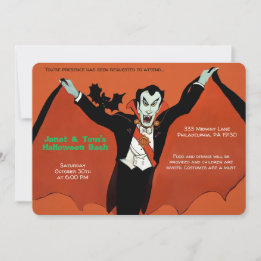 Convites Dracula Retro Personalizável