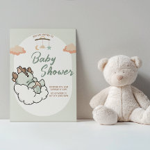 Dragão-Bebê-Nuvem Verde-Pastel