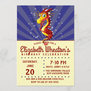 Convites Dragão chinês do ano novo