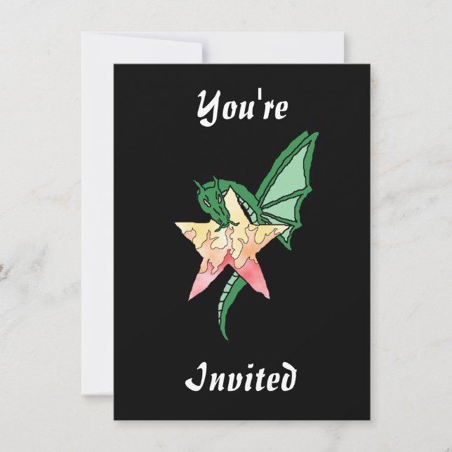 Convites Dragão de Fogo (Frente)