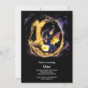 Convites Dragão Primeiro Aniversário