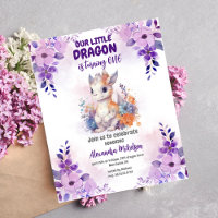 Dragão primeiro aniversario de Cor d'água roxa