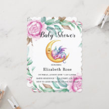 Dragão Rosa e Chá de fraldas de Menina